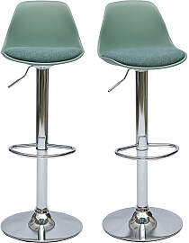 Barhocker Design Graugrün (2er-Set) STEEVY