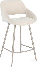 Barhocker Florence 2er-Set aus Stoff, modern mit