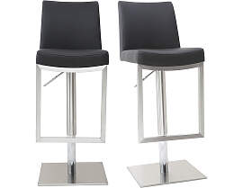 Barhocker höhenverstellbar schwarz und