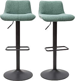 Barhocker höhenverstellbar Stoff mit