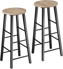 Barhocker Keynes - Industrial Holz hell, Eiche