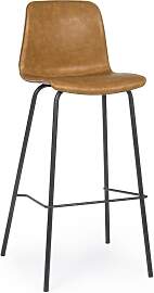 Barhocker Kyra 2er-Set aus Kunstleder, modern,