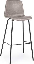 Barhocker Kyra 2er-Set aus Kunstleder, modernes