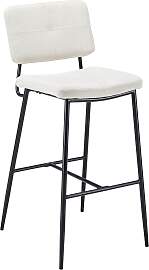 Barhocker Neta Beige Webstoff Gepolstert