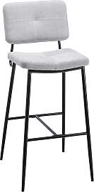 Barhocker Neta Hellgrau Webstoff Gepolstert