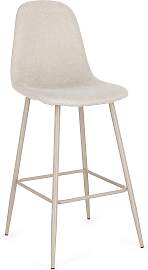 Barhocker New Irelia aus Stoff und Metall, modern