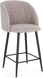 Barhocker Queen 2er-Set Boucle-Stoff, modern