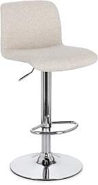 Barhocker Rafael 2er-Set, Stoff und Chrom, modern