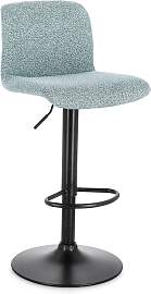Barhocker Rafael 2er-Set, Stoff und Metall, modern 
