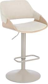 Barhocker Roxanne aus Stoff, modern und drehbar,