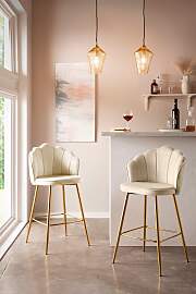 Barhocker SALESFEVER "Clam Barstuhl mit