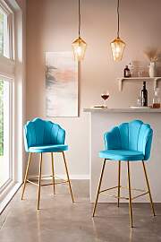 Barhocker SALESFEVER "Clam Barstuhl mit