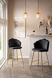 Barhocker SALESFEVER "Clam Barstuhl mit