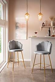 Barhocker SALESFEVER "Clam Barstuhl mit