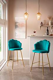 Barhocker SALESFEVER "Clam Barstuhl mit