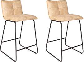 Barhocker-Set Jeremy 2er-Set ca. 44x87 cm Beige