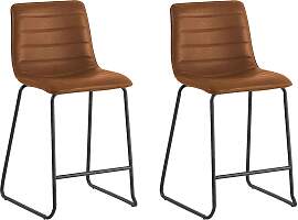 Barhocker-Set Milan 2er-Set Braun