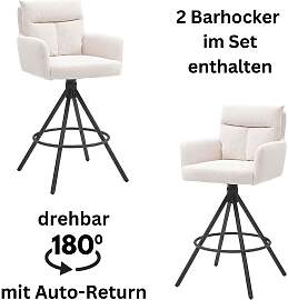 Barhocker STOLKOM "Sofia", schwarz