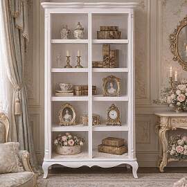 Barockes Regal - Bücherregal mit geschwungenen