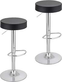 Baroni Home 2 Drehbare Barhocker mit Verstellbarer 