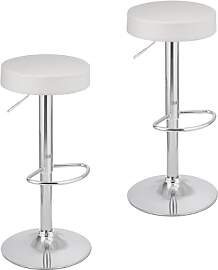Baroni Home 2 Drehbare Barhocker mit Verstellbarer 
