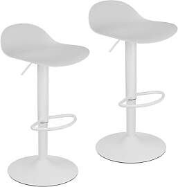 Baroni Home 2er Set Barhocker mit Verstellbarer