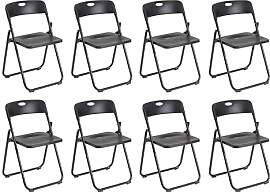 Baroni Home Klappstuhl mit PVC- und Stahlgestell,