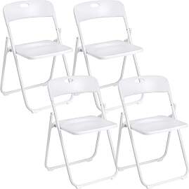 Baroni Home Klappstuhl mit PVC- und Stahlgestell,