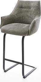 Barstuhl Alja-Flex Bouclé Soft Schlamm