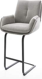 Barstuhl Clea-Flex Strukturstoff Soft Grau