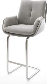 Barstuhl Clea-Flex Strukturstoff Soft Grau