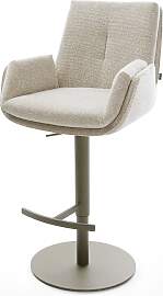 Barstuhl Clea-Flex Webstoff Soft Beige Drehfuß