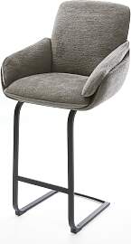 Barstuhl Luan-Flex Bouclé Soft Schlamm