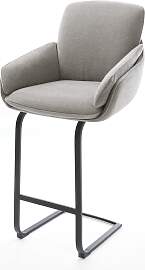 Barstuhl Luan-Flex Strukturstoff Soft Grau