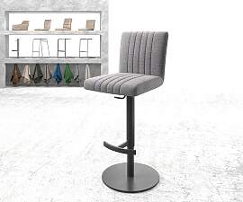 Barstuhl Luiga-Flex Strukturstoff Hellgrau