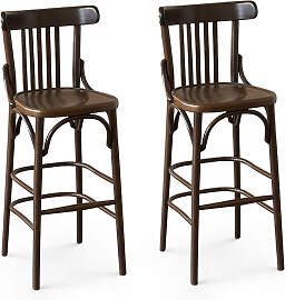 Barstuhl mit Lehne Holz Wien 788-W (2er-Set)