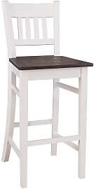 Barstuhl mit Lehne natur (unlackiert)