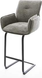 Barstuhl Nela-Flex Bouclé Soft Schlamm