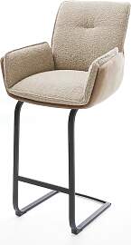 Barstuhl Nela-Flex Materialmix Schlamm