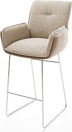 Barstuhl Nela-Flex Materialmix Schlamm