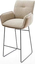 Barstuhl Nela-Flex Materialmix Schlamm