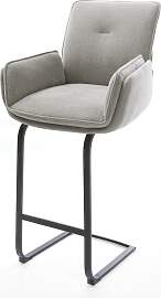 Barstuhl Nela-Flex Strukturstoff Soft Grau