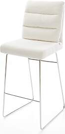 Barstuhl Pela-Flex Bouclé Soft Beige Kufengestell 