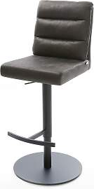 Barstuhl Pela-Flex Vintage Anthrazit Drehfuß