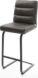 Barstuhl Pela-Flex Vintage Anthrazit Freischwinger 