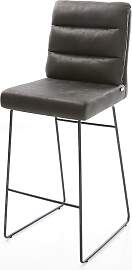 Barstuhl Pela-Flex Vintage Anthrazit Kufengestell