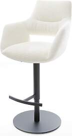 Barstuhl Yago-Flex Bouclé Soft Beige Drehfuß