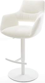 Barstuhl Yago-Flex Bouclé Soft Beige Drehfuß