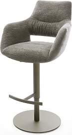 Barstuhl Yago-Flex Bouclé Soft Schlamm Drehfuß