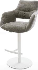 Barstuhl Yago-Flex Bouclé Soft Schlamm Drehfuß